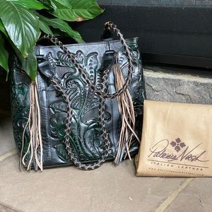 NWOT Black/Green large Rena tote